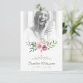 Funeral for Loved One Woman on Pink Garland (Staand voorkant)