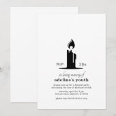 Funeral for Youth Birthday Party Kaart (Voorkant / Achterkant)