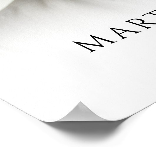 Funeral Forever In Our Hearts Photo Modern Script Poster (Hoek)