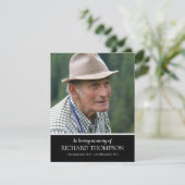 Funeral Foto bedankt | Dienstenvolgorde (Staand voorkant)