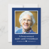 Funeral Foto bedankt | marine in liefdevol geheuge (Voorkant)