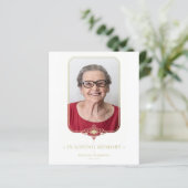 Funeral Golden Effect Ornamental Lace Foto (Staand voorkant)