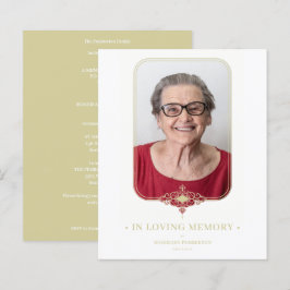 Funeral Golden Effect Ornamental Lace Foto