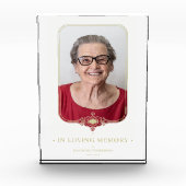 Funeral Golden Effect Ornamental Lace Foto (Voorkant)