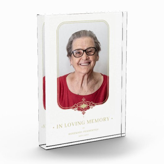 Funeral Golden Effect Ornamental Lace Foto (Links)