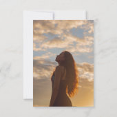 Funeral Greenery Waterverf in het liefhebben van g Bedankkaart (Achterkant)