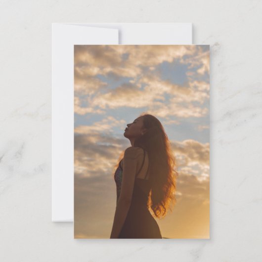 Funeral Greenery Waterverf in het liefhebben van g Bedankkaart (Achterkant)