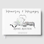 Funeral Guest Book - Editable  Gastenboek (Voorkant)