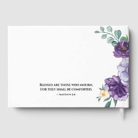 Funeral Guest Book - Editable Gastenboek (Achterkant)