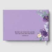 Funeral Guest Book - Editable  Gastenboek (Achterkant)