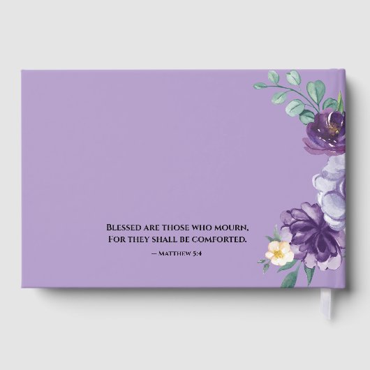 Funeral Guest Book - Editable  Gastenboek (Achterkant)