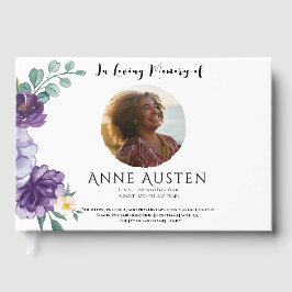 Funeral Guest Book - Editable  Gastenboek