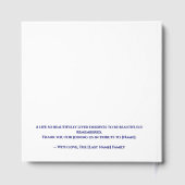 Funeral Guest Book Gastenboek (Achterkant)