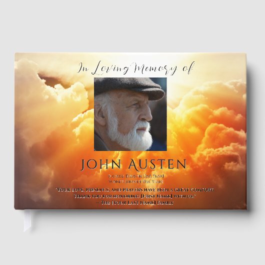 Funeral Guest Book Gastenboek (Voorkant)