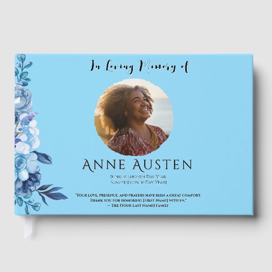 Funeral Guest Book Gastenboek (Voorkant)