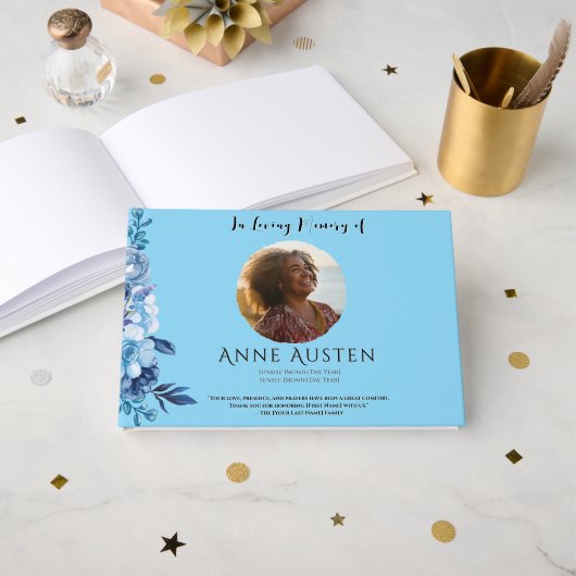 Funeral Guest Book Gastenboek (Voorkant open)