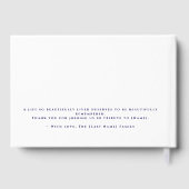 Funeral Guest Book Gastenboek (Achterkant)