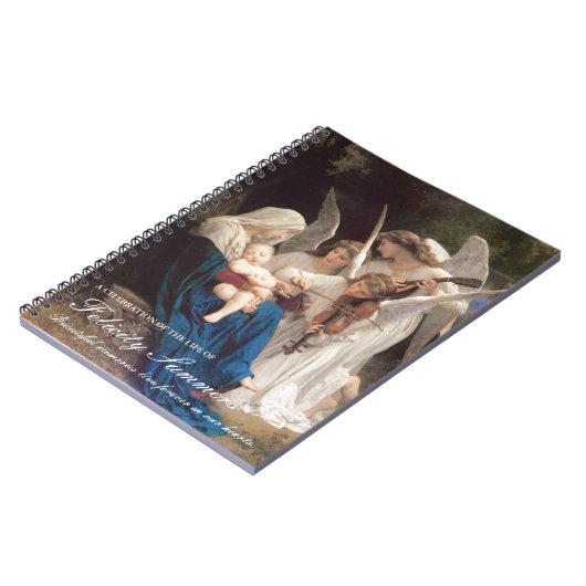 Funeral Guest Book | Mary Song of Angels Notitieboek (Linkerzijde)