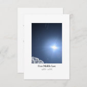 Funeral Hartelijk dank, kaarten met aangepaste fot (Voorkant / Achterkant)