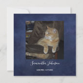 Funeral Hartelijk dank, mevrouw Elegant Anemone Fl Bedankkaart (Achterkant)