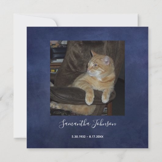 Funeral Hartelijk dank, mevrouw Elegant Anemone Fl Bedankkaart (Achterkant)