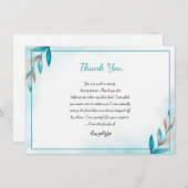 Funeral - Hartelijk dank - Sjabloon creditcard (Voorkant / Achterkant)