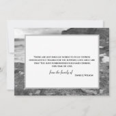 Funeral Hartelijk dank voor de Memorial Card met Z Bedankkaart (Achterkant)