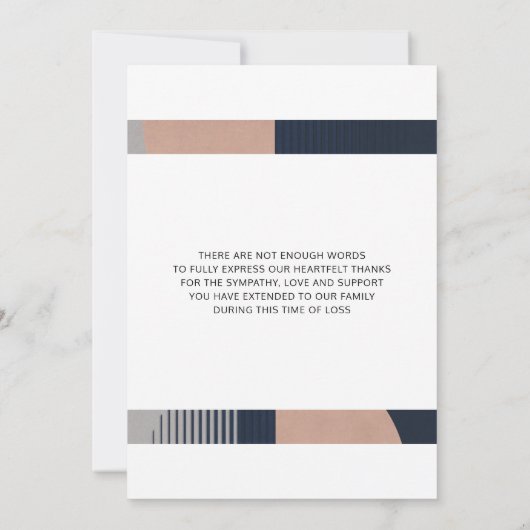 Funeral Hartelijk dank voor het sympathie van de f (Achterkant)