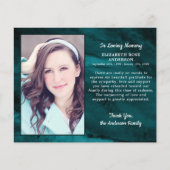 Funeral Hartelijk dank voor sympathie foto marmer (Voorkant)