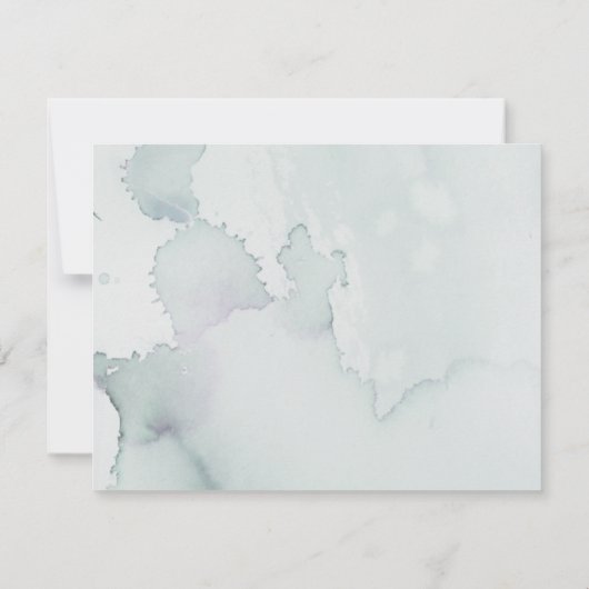 Funeral Heartfelt Bedankt Waterverf Heart Leaves (Achterkant)