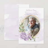 Funeral Herdenking Fotokaart Kaart (Voorkant / Achterkant)