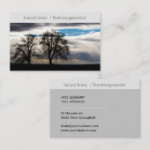 funeral home/Beerdigungsinstitut Kontur Baum Kreuz Visitekaartje (Voorkant / Achterkant)