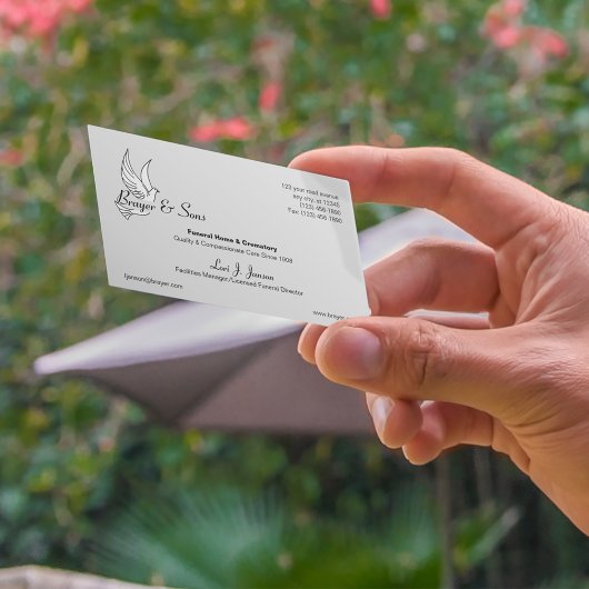 Funeral Home & Crematory Visitekaartje