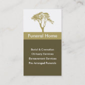 Funeral Home Visitekaartje (Achterkant)