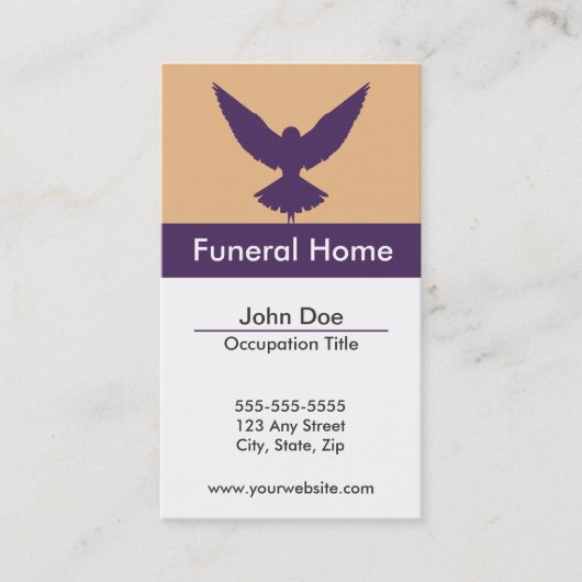 Funeral Home Visitekaartje (Voorkant)