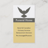 Funeral Home Visitekaartje (Achterkant)