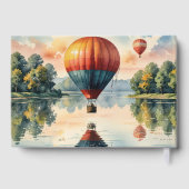 Funeral Hot Air Balloons with Water Reflection Gastenboek (Achterkant)