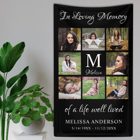 Funeral in het liefhebben van gepersonaliseerde fo spandoek