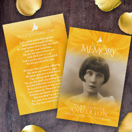 Funeral in liefhebbend geheugen gedicht gedicht ge visitekaartje