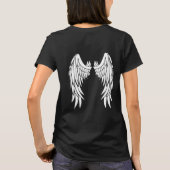 Funeral in Loing Memory Angel wingt terug T-shirt (Achterkant)