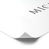 Funeral In Loving Memory Photo Welcome Sign Poster (Hoek)