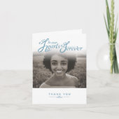 Funeral in ons hart, wit dank je kaarten (Voorkant)