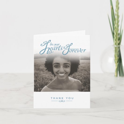 Funeral in ons hart, wit dank je kaarten (Voorkant)