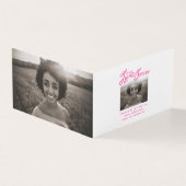 Funeral in our hearts forever pink poem card kaart (Buitenkant)