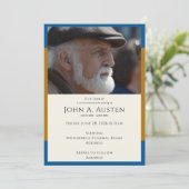 Funeral Invitation Card – Celebration of Life Save The Date (Staand voorkant)
