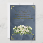 Funeral Invitation Card Save The Date (Achterkant)