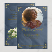 Funeral Invitation Card Save The Date (Voorkant / Achterkant)