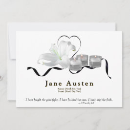 Funeral Invitation - Editable  Save The Date