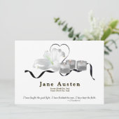 Funeral Invitation - Editable Save The Date (Staand voorkant)