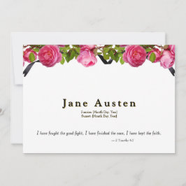 Funeral Invitation - Editable  Save The Date